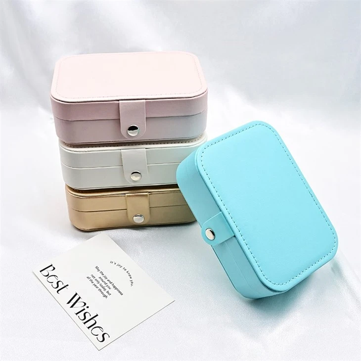 Personalized Travel Jewelry Case Customized Jewelry Organizer Premium Leather Jewelry Box